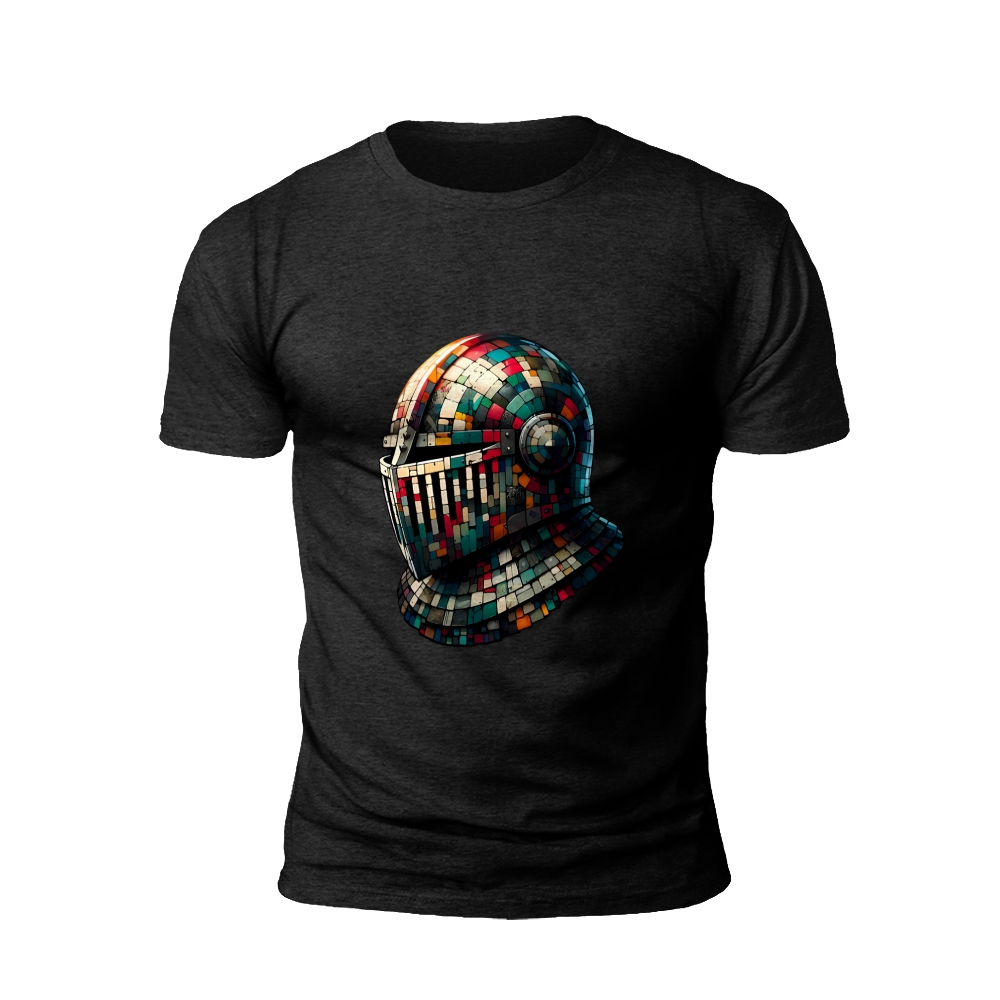 Mosaic Knight Helmet T-Shirt