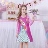 Kids Baby Girl Flower Print Autumn Spring Casual Dress