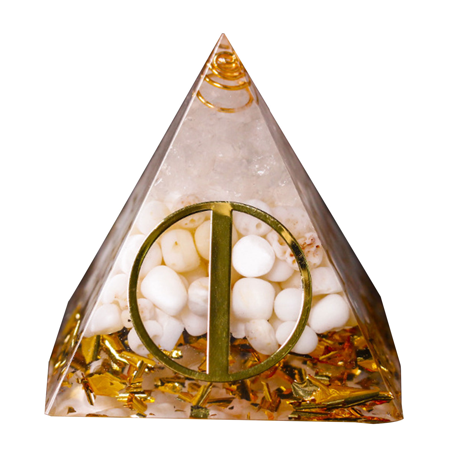 

6cm Natural Orgonite Pyramid Chakra - Ice, 501 Original