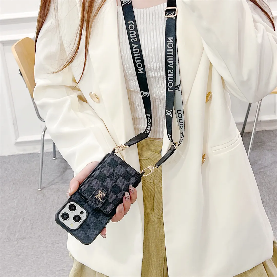 LV Elegant Canvas Leather Card Holder Gucci Ophidia GG Crossbody Apple iPhone Case
