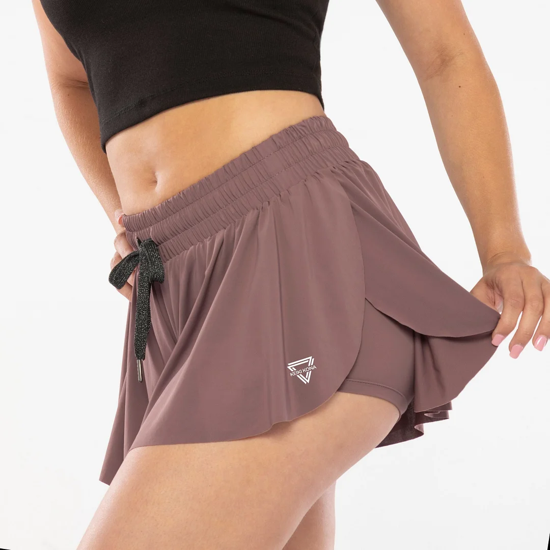 2-in-1 Flowy Fitness Shorts