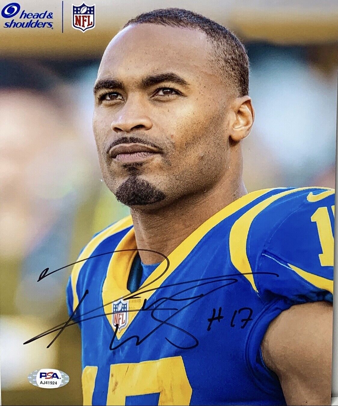 Robert Woods Signed 8x10 Photo Poster painting Los Angeles Rams PSA AJ41924