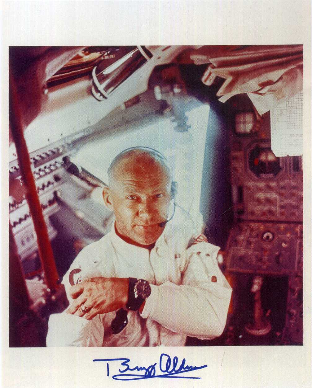 EDWIN 'BUZZ' ALDRIN Signed Photo Poster paintinggraph - Astronaut / Space Exploration - Preprint