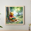 40x40cm Winnie Puuh 5d DIY Vollbohrer Runde Diamond Malerei Kit Wohnkultur