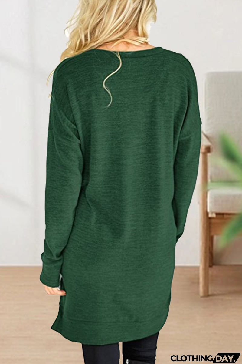 Casual Solid Solid Color V Neck T-Shirts