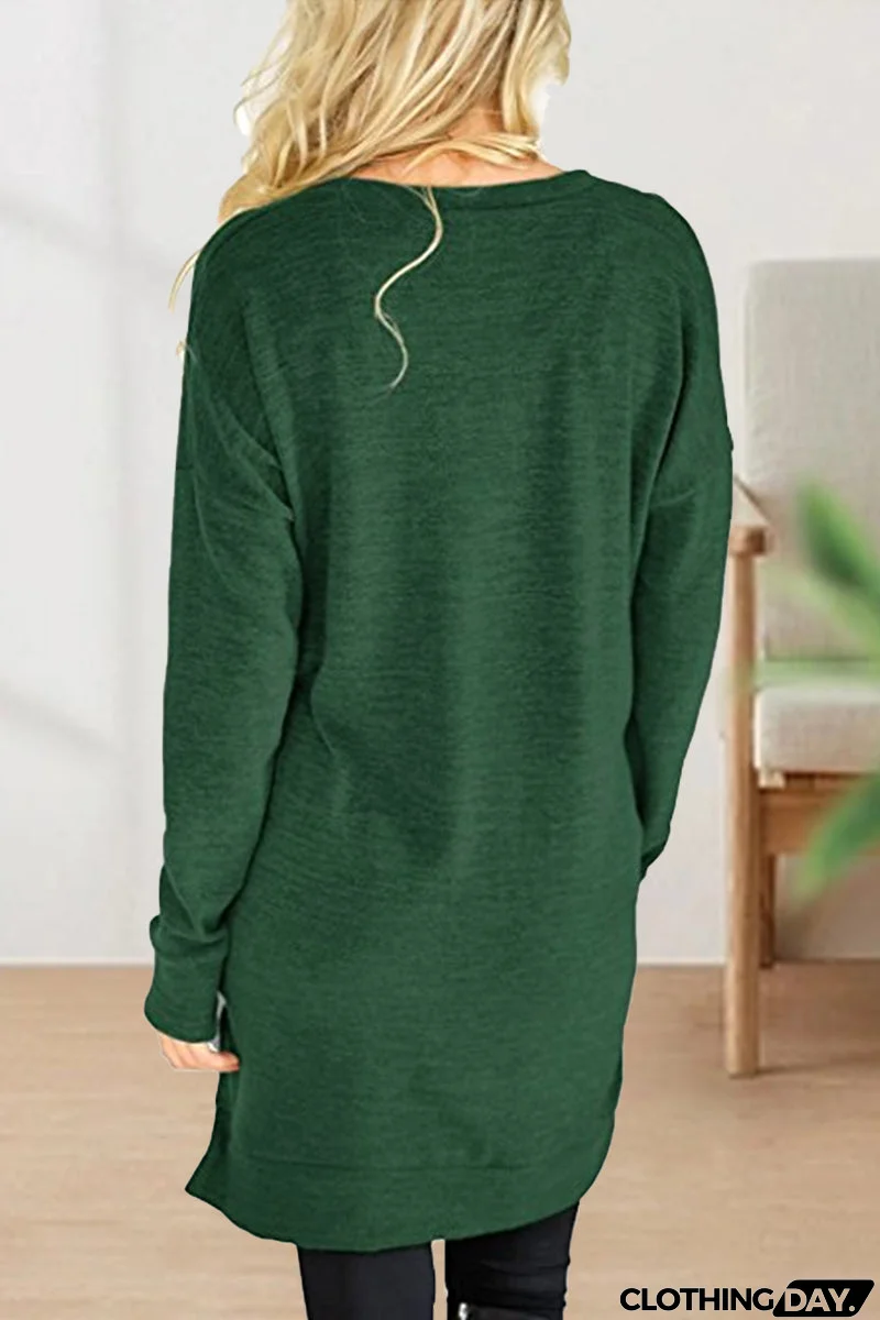 Casual Solid Solid Color V Neck T-Shirts