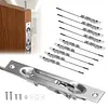 [US Local Warehouse] 10 Packs Lever Extension Flush Bolt 16.54in Latch Slide Bolt Lock Solid Stainless Steel French Door Locks for Commercial Applications Store School Office