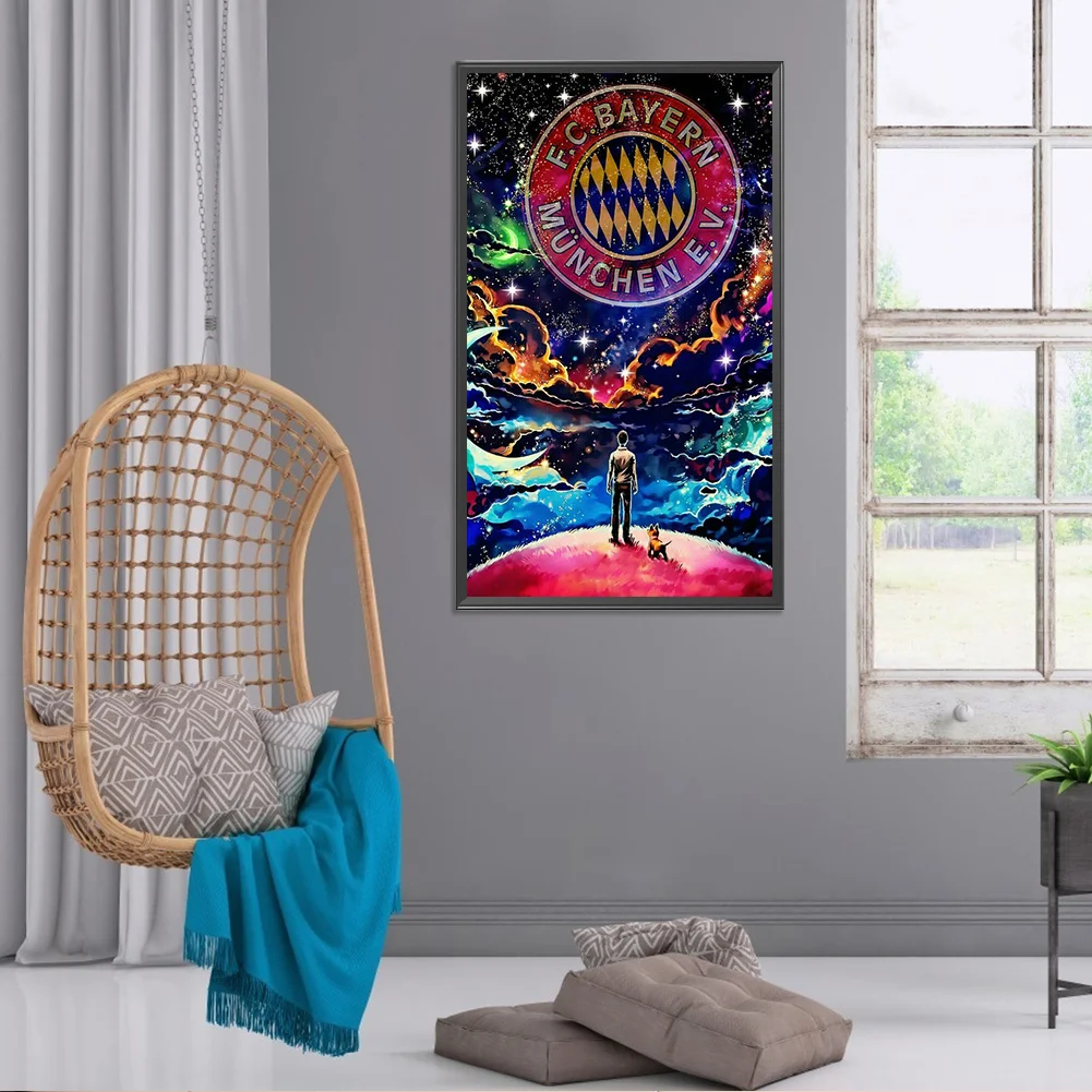 Diamond Painting - Full Round Drill - Bayern Munich Team(30*50cm)