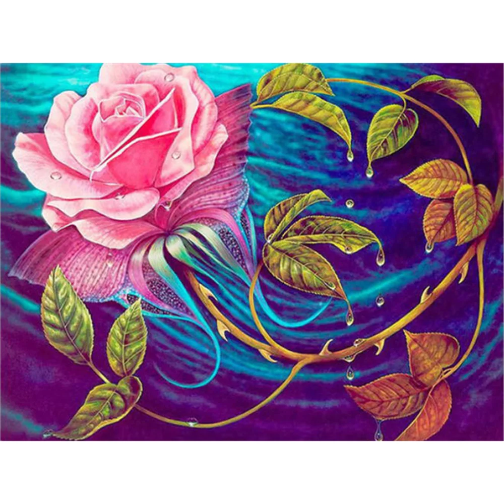 Diamond Painting - Full Round/Square Drill - Abstract Flower(30*40 - 50*60cm)