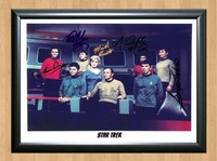 Star Trek Original Cast Signed Autographed Photo Poster painting Poster Print Memorabilia A2 Size 16.5x23.4