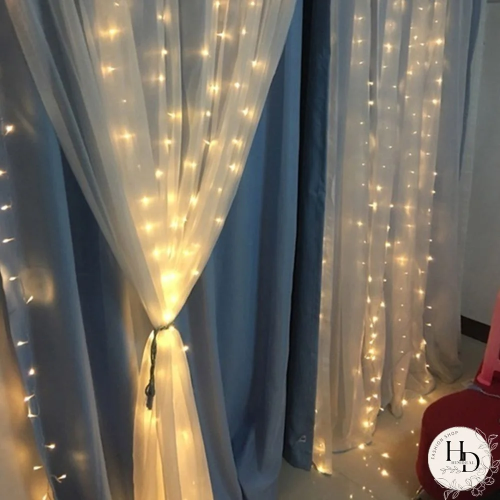 3Mx3M 300 LED Curtain Light Romantic Christmas Wedding Outdoor Decoration Curtain String Light