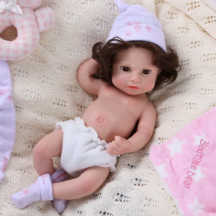 Babeside Erika 12"/16" Realistic Silicone Smiling Baby Little Infant Boy Best Gift for Kids