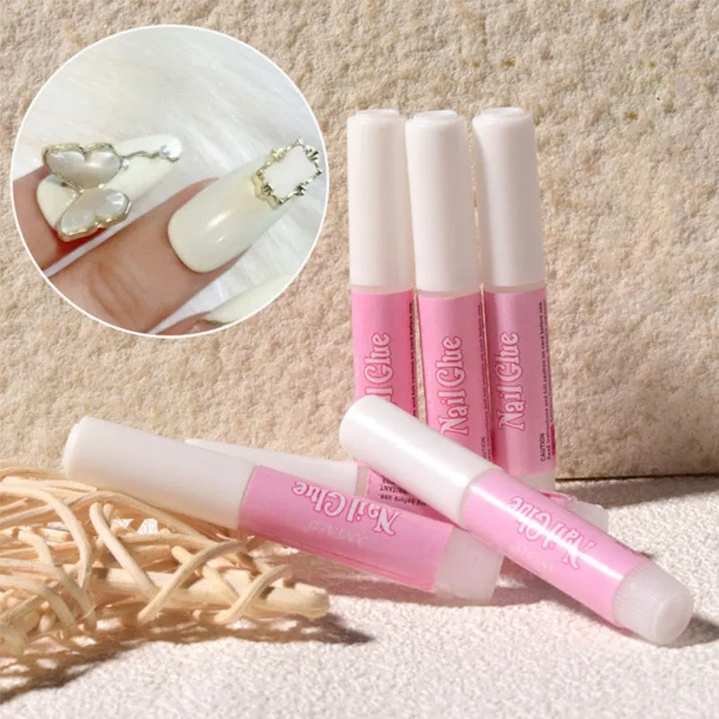 10pcs 2g Mini  Acrylic Glue Art Decorate Tips for All Kind False Nail press on for girls DIY nail art-Nail Inspo