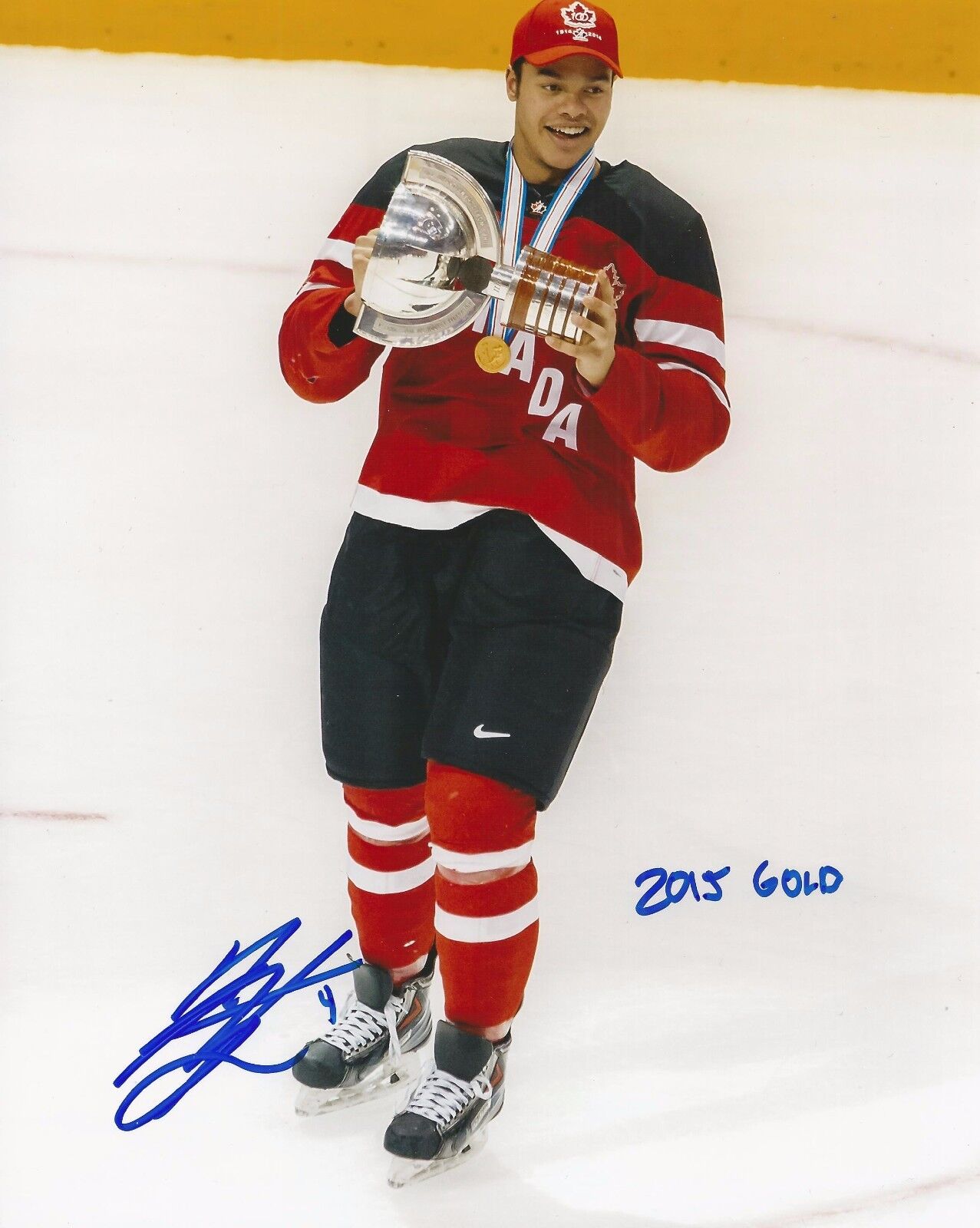 MADISON BOWEY SIGNED TEAM CANADA 8x10 Photo Poster painting with COA - WASHINTON CAPITALS