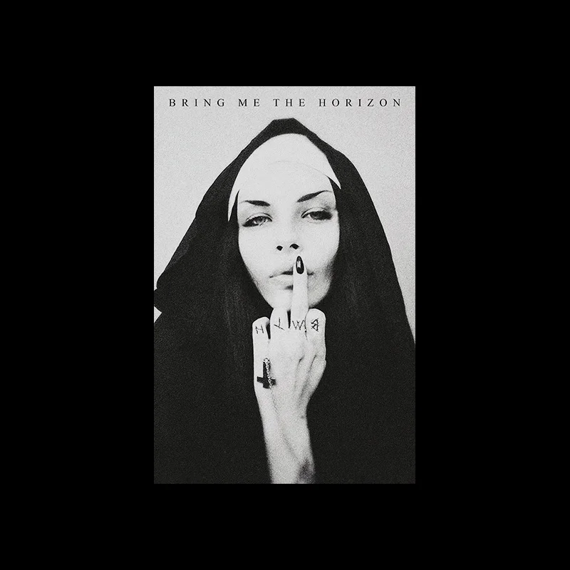 BEING ME THE HORIZON Bad Nun Black Print T-Shirt