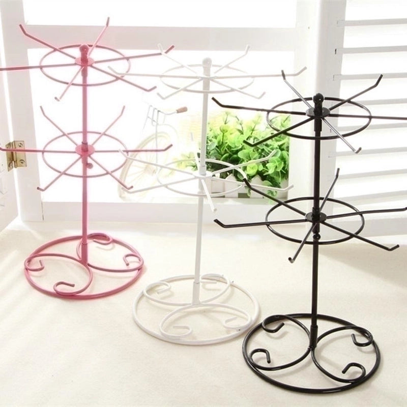 Hot Selling Rotating Jewelry Display Rack Double Necklace Rack Jewelry Storage Rack Mobile Phone Accessories Bead Hanger