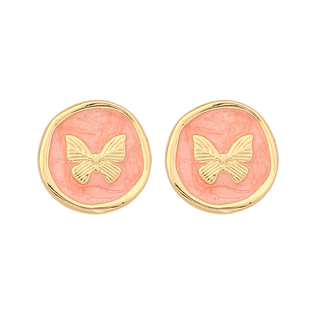 Medieval Monet Garden French Retro Butterfly Earrings Female Niche Earrings E599