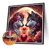 Diamond Painting-DIY Full Round Drill Wolf(40x40cm)