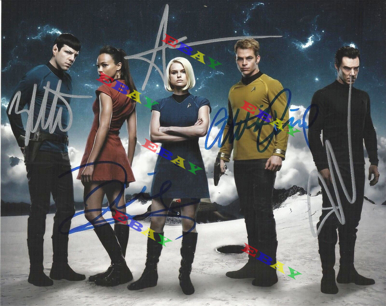 Star Trek Cast Autographed Signed 8x10 Photo Poster painting Reprint