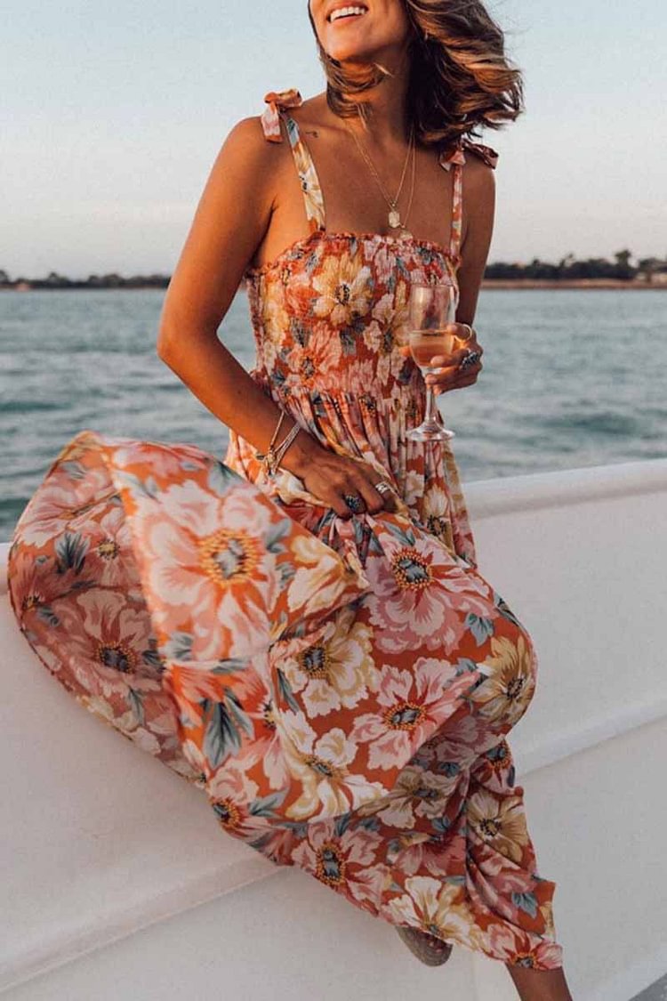 Sexy Print Midi Dress