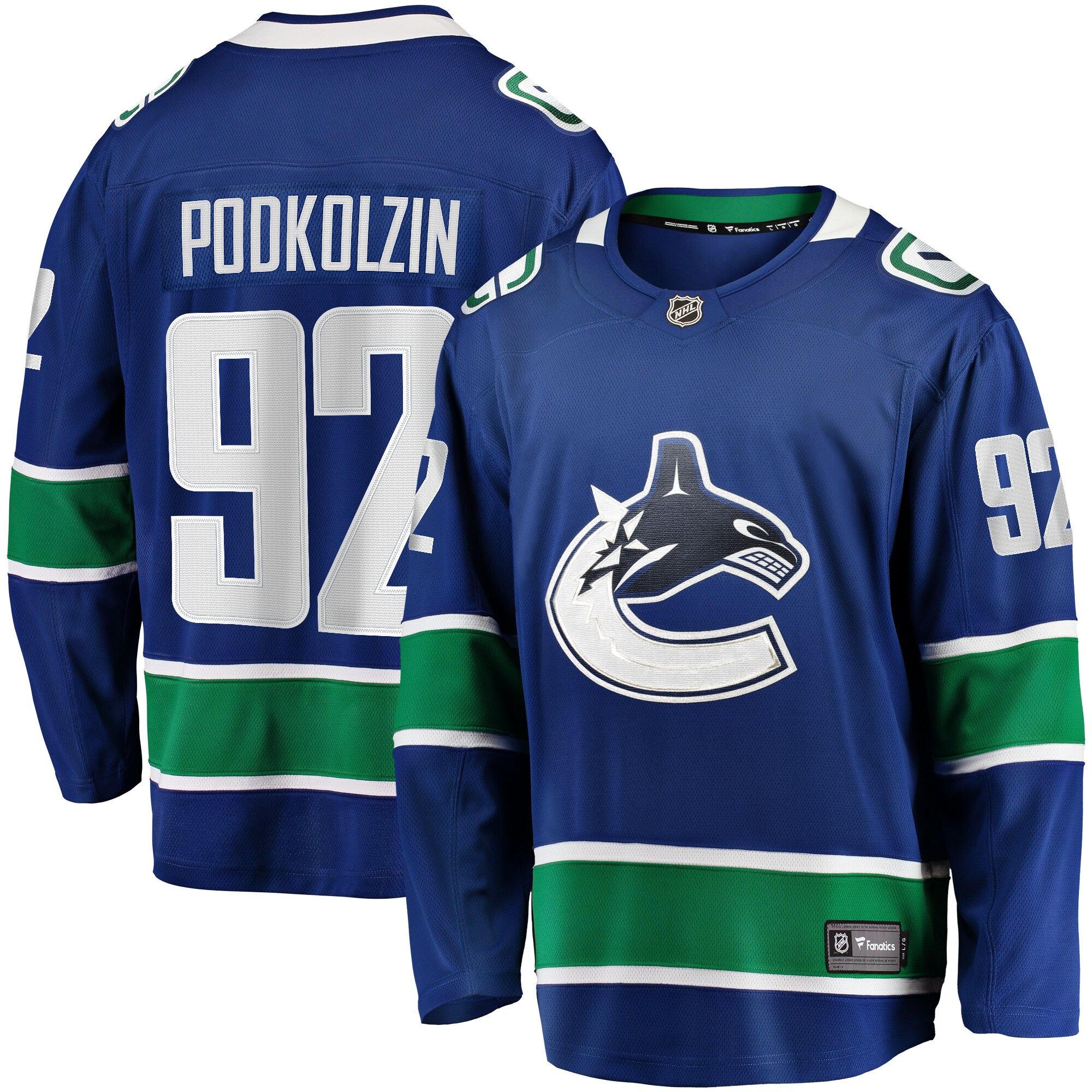 Vasily Podkolzin Vancouver Canucks Fanatics Home Premier Breakaway   Jersey – Blue mysite