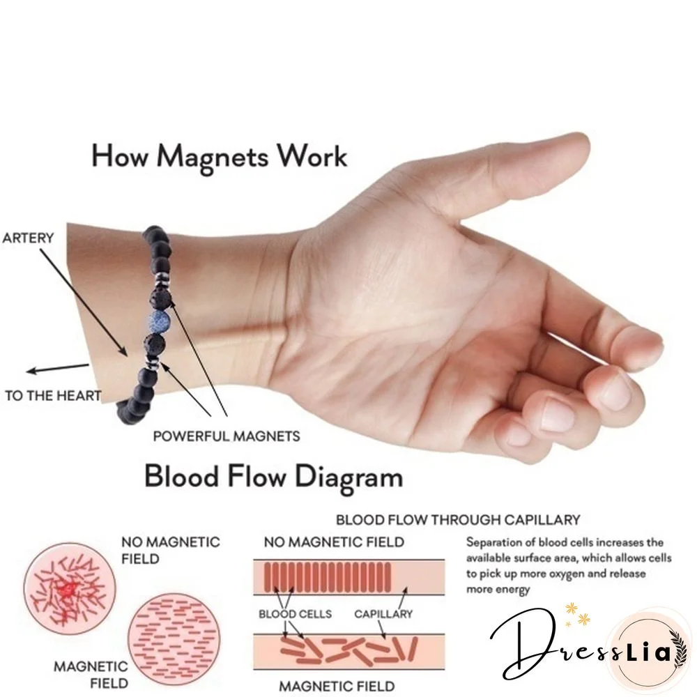 1 Pcs Fashion Men and Women Bracelet Magnetic Health Bracelet for Loss Weight