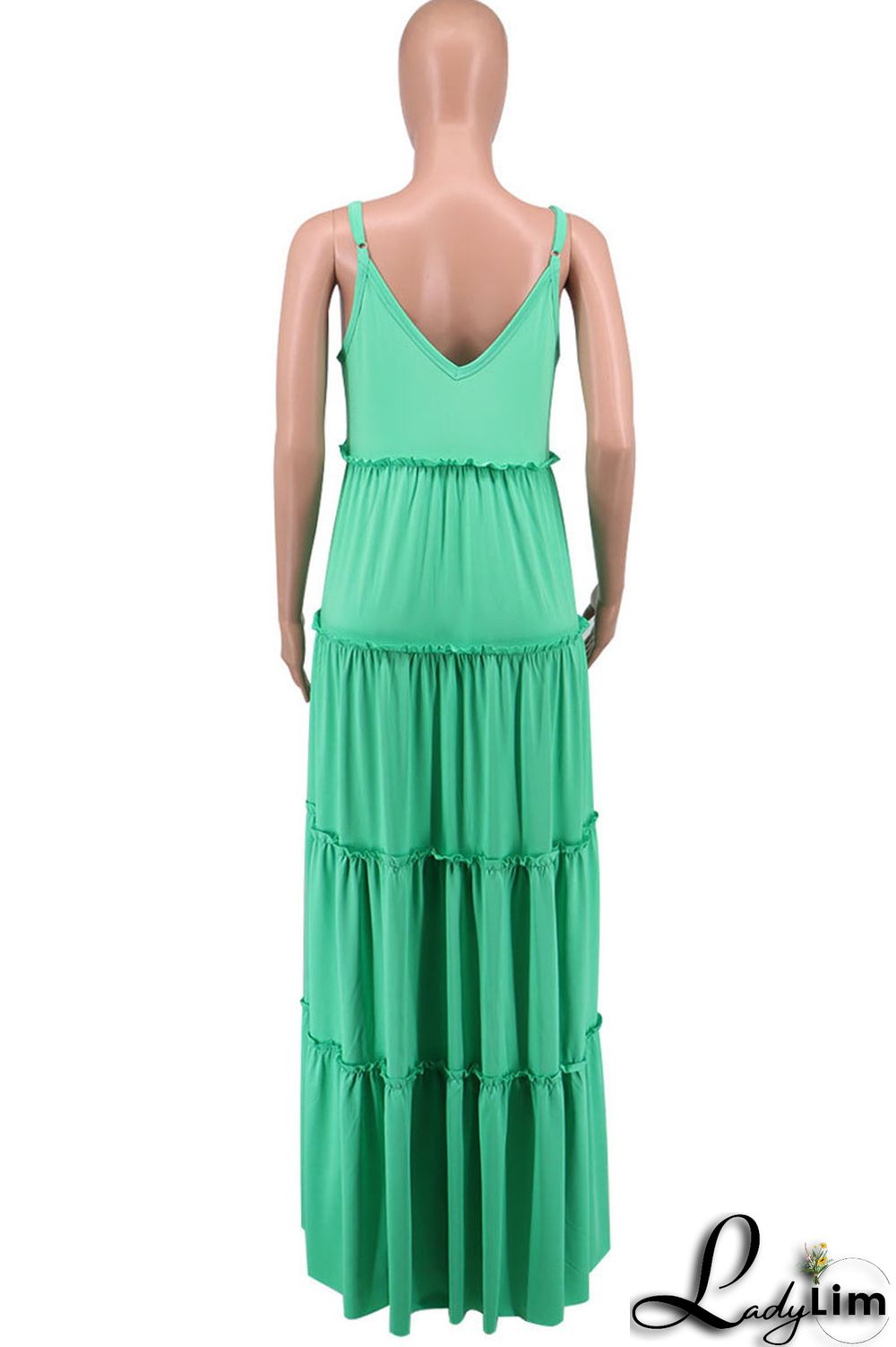 Purple Casual Solid Split Joint Spaghetti Strap Sling Dress Dresses