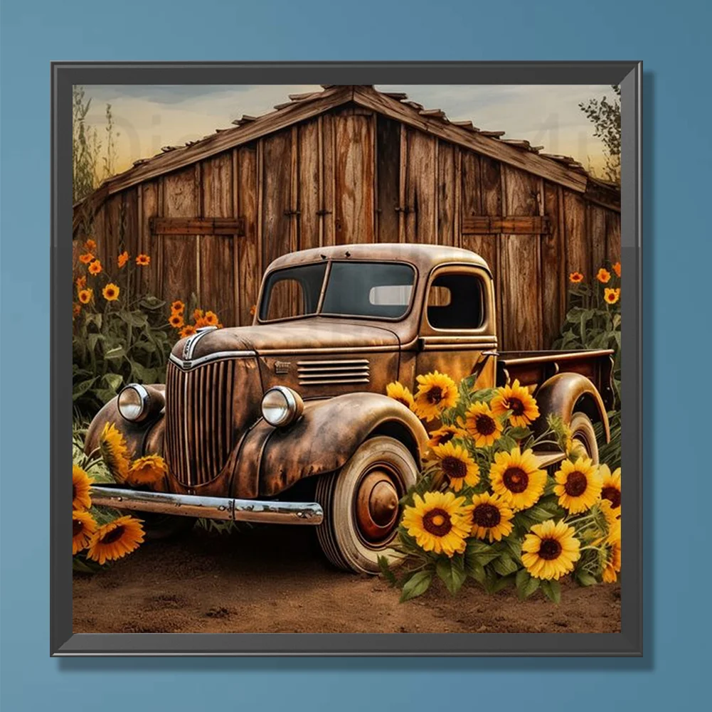 Diamond Painting - Full Round Drill - Car(Canvas|30*30cm)