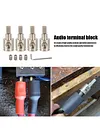 4Pcs Car Audio Modified Power Amplifier Copper 4GA to 8GA Wire Terminal Blocks