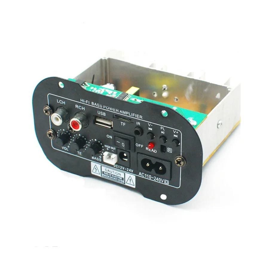 12V 24V 220V Subwoofer HI-FI Bass Power Amp USB Remote Control Car High Power Bass Amplifier Board
