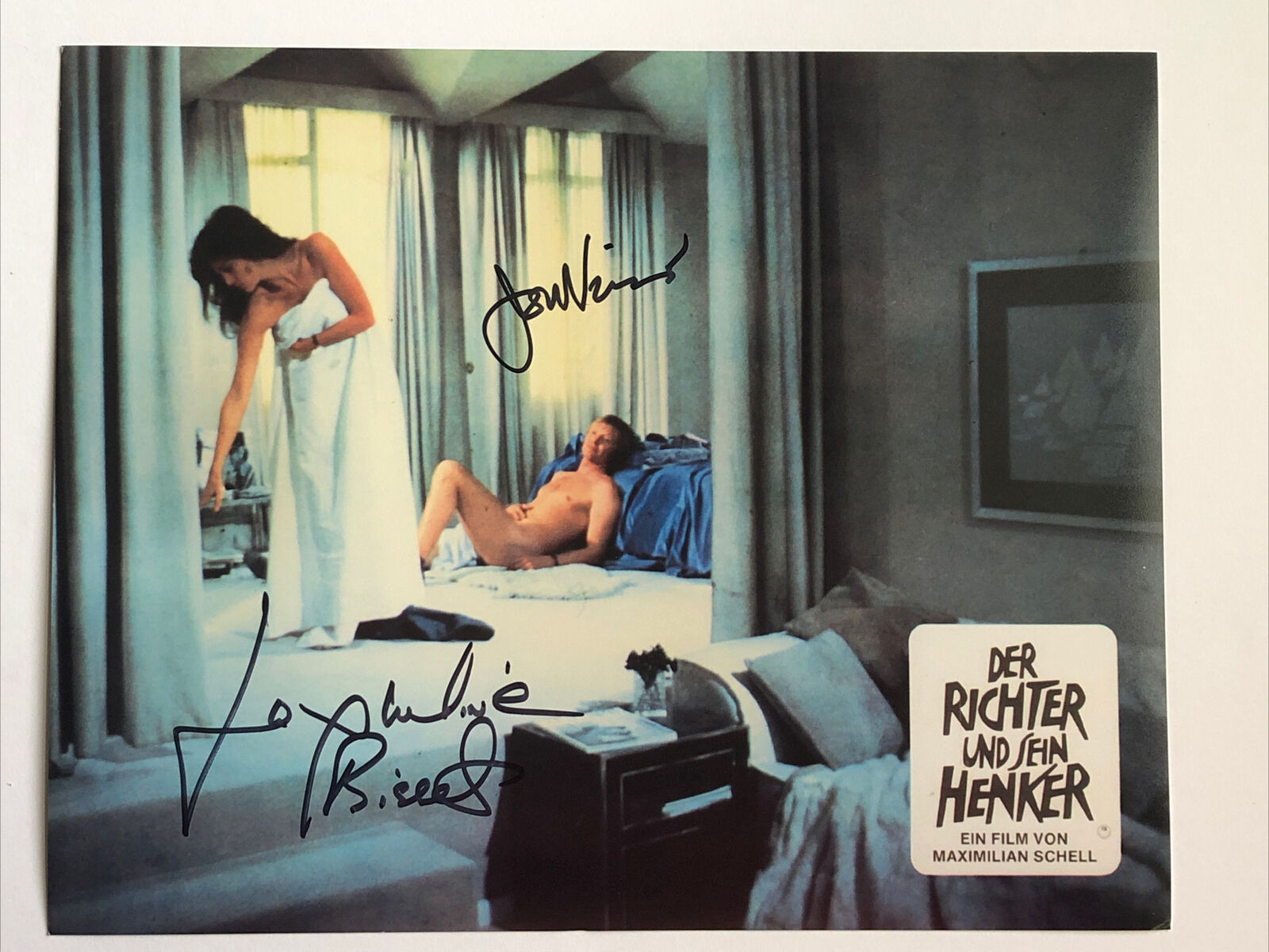 Jon Voight Jacqueline Bisset Autographed 8x10 Photo Poster painting