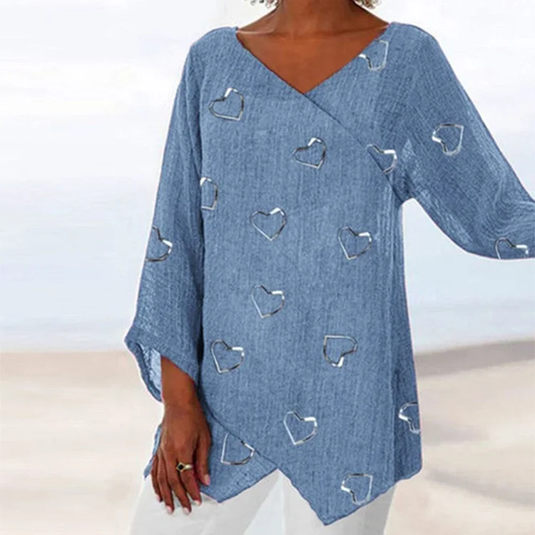 Fresh Blue Long Sleeve Top