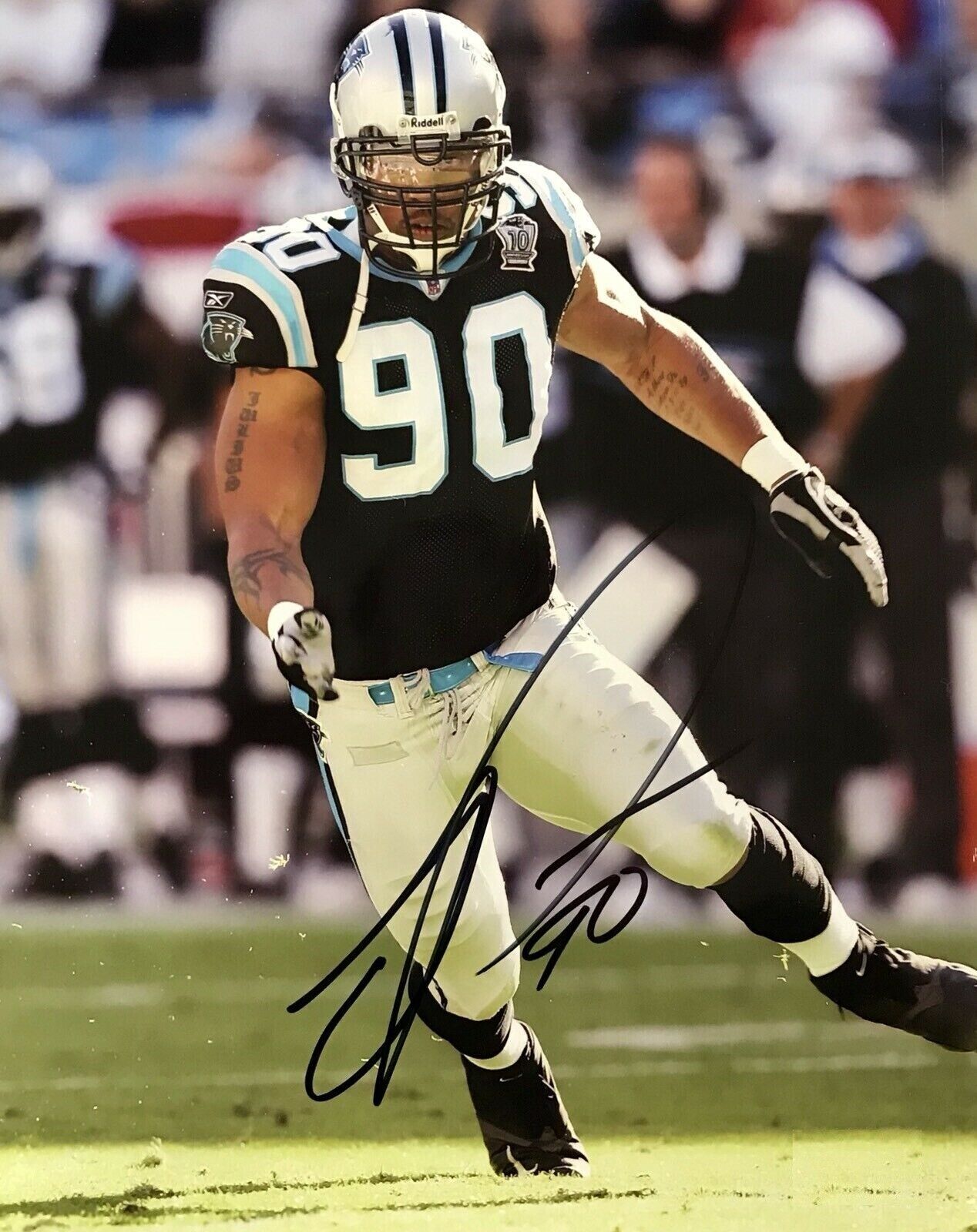 Julius Peppers Autographed Signed 8x10 Photo Poster painting ( Panthers ) REPRINT