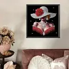 &Eacute;l&eacute;gante peinture diamant en forme de lady_special-30*30cm