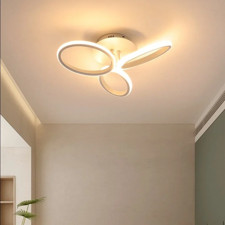 New Petal Ceiling Lamp Led Creative Flower Living Room Lamp Simple Modern Warm Light In The Bedroom Designer Lamps
