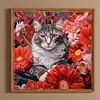 Diamond Painting -DIY Round Drill Cat(40x40cm)