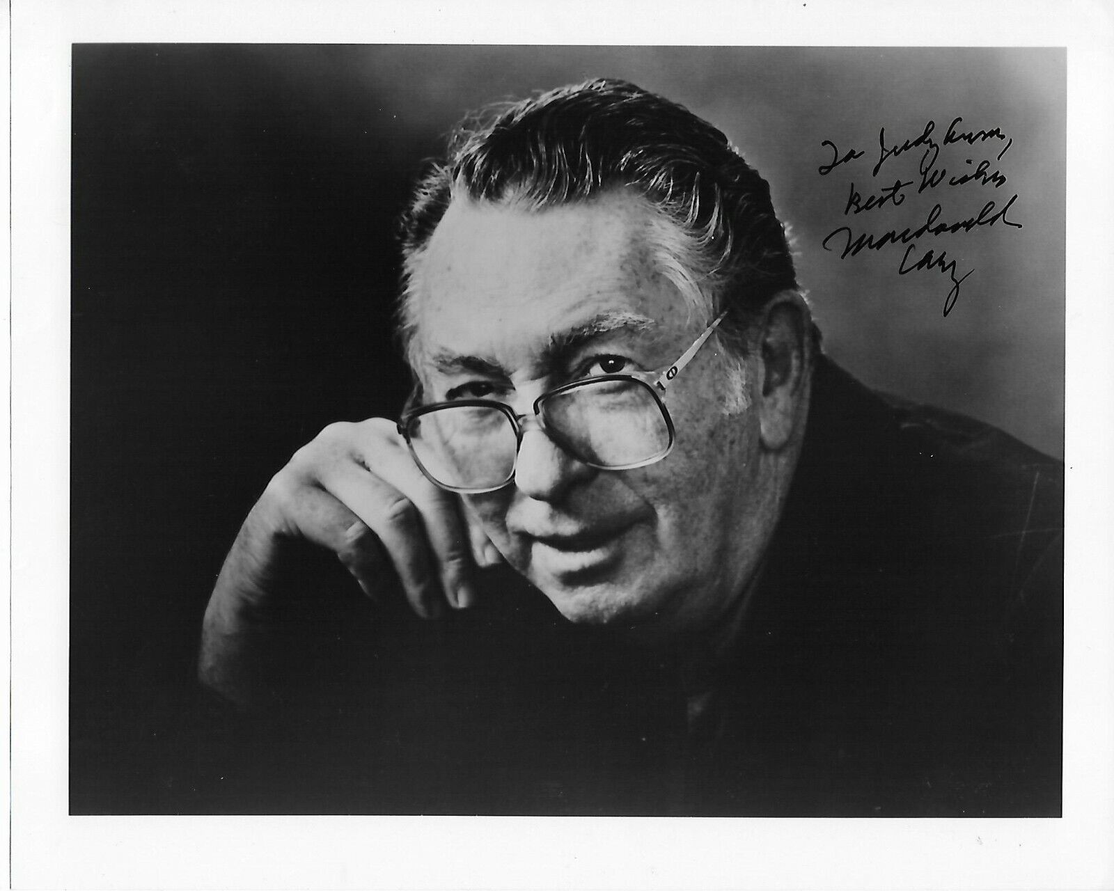 Macdonald Carey Original Autographed Photo Poster painting 8x10