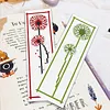 6pcs Dandelion Wish 11 CT DIY Stamped Cross Stitch Bookmark Kit with Instruction Cross Stitch Kits Bookmarks for Book Lovers Reader Writers Gift 47x28cm