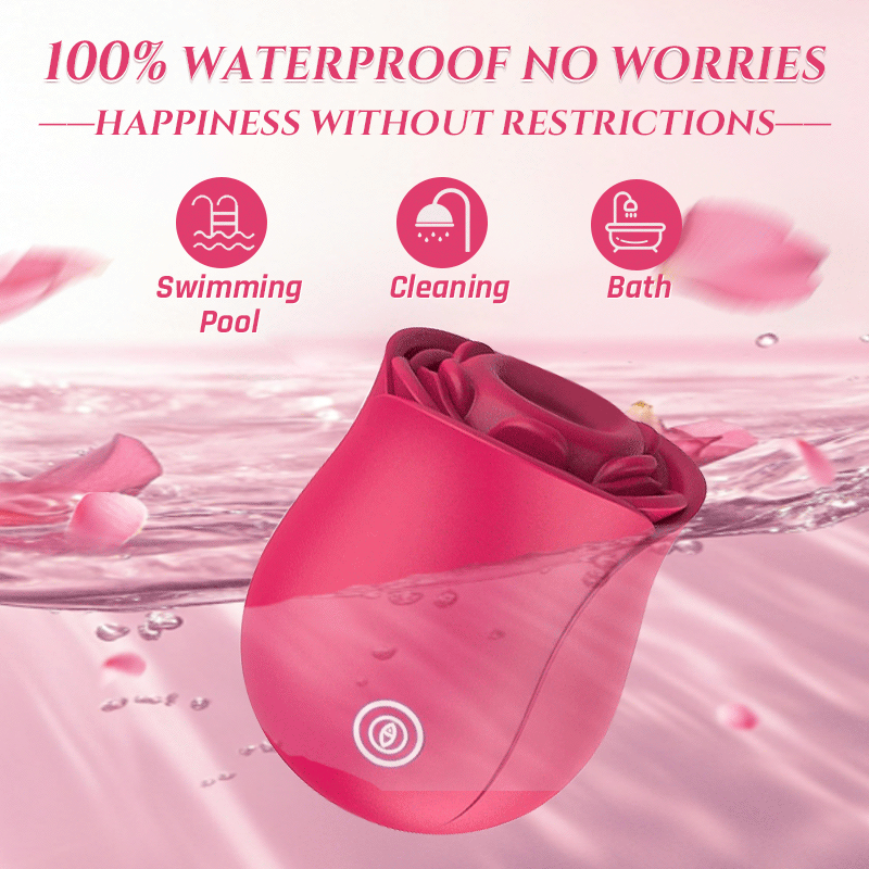 Eruption Rose 2-in-1 Slapping Sucking Clitoral Vibrator