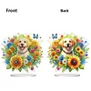 Acrylic Sunflower Puppy - 5D DIY Craft Ornament