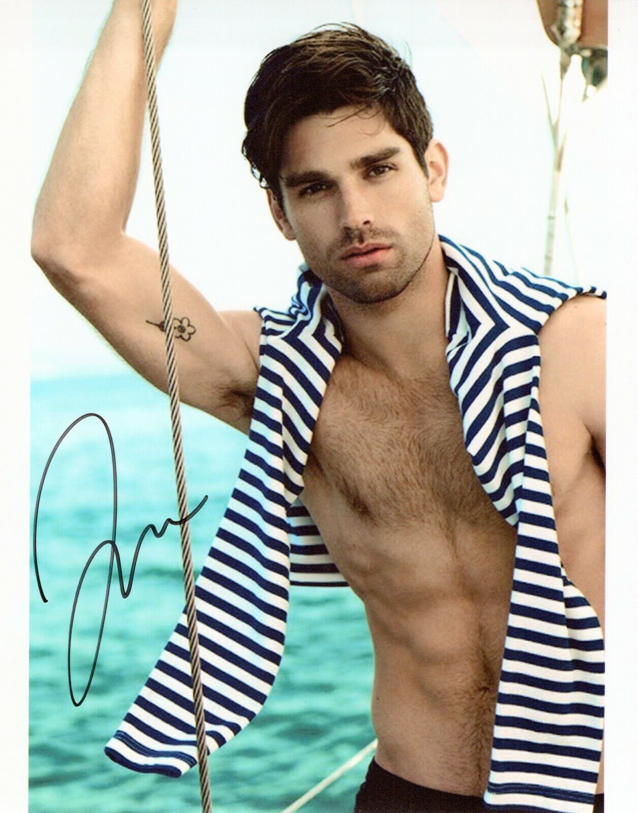 Justin Gaston head shot autographed Photo Poster painting signed 8x10 #8