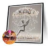 Chérubin parapluie d’art-peinture spéciale partielle au diamant-30*30cm