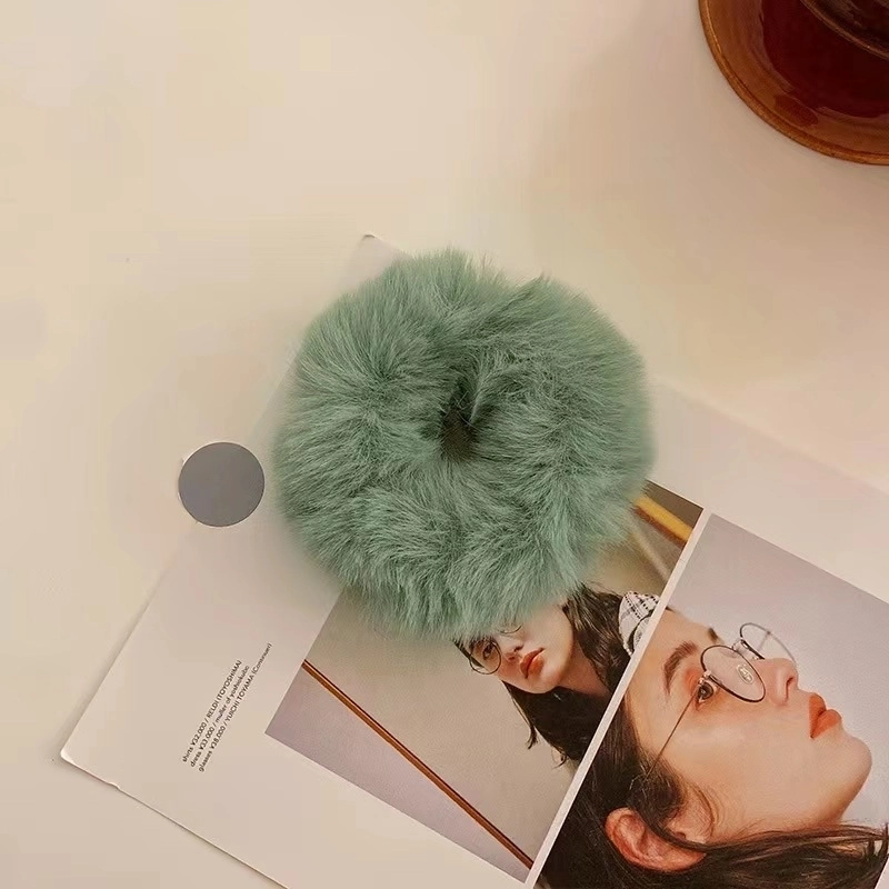 Autumn And Winter Plush Candy Color Hair Ring Women’s Soft Waxy Hair Rope Girl’s Head Rope Hair Strap Sweet Hair Accessories
