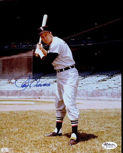 Roy Sievers Signed Jsa Cert Sticker 8x10 Photo Poster painting Authentic Autograph