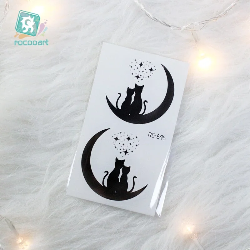 2020 Couple Temporary Tattoos Fashion Cool Body Art Beauty Makeup Valentine's Day Tattoo Waterproof Hand Fake Tatoo 10.5x6cm