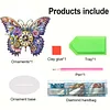 Diamond Painting Acrylic Colorful Butterfly Clock Ornaments