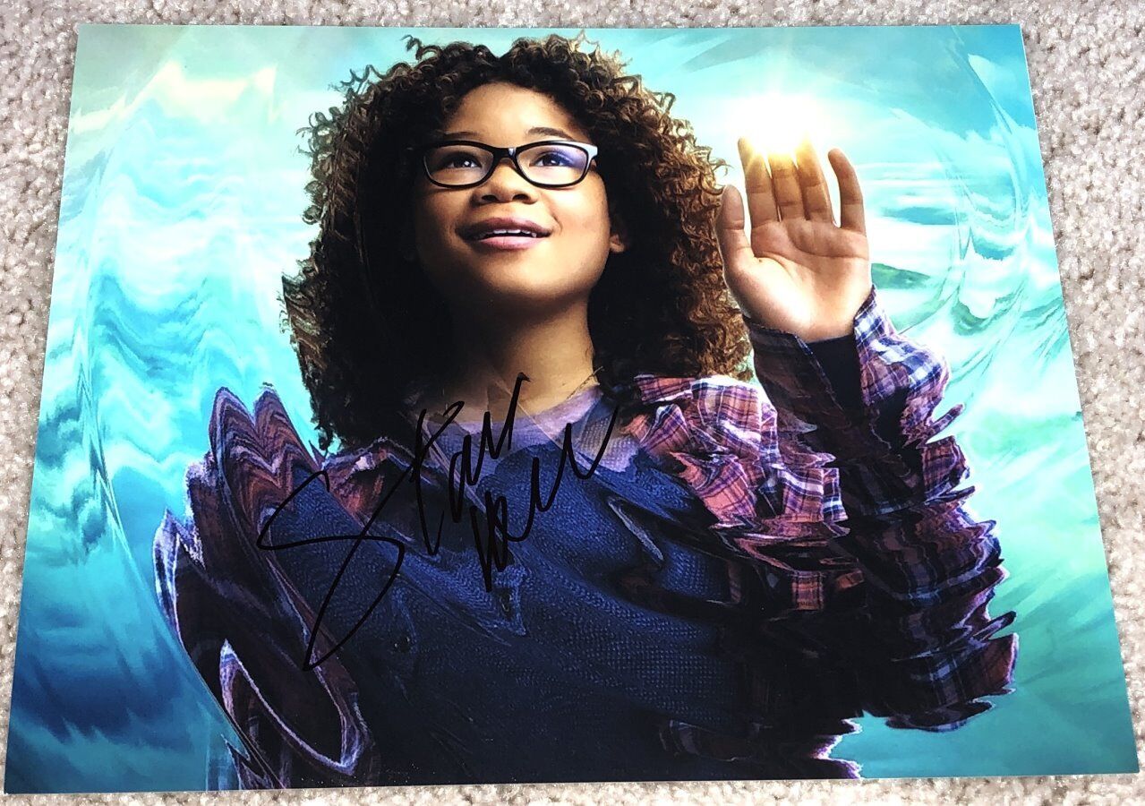 STORM REID A WRINKLE IN TIME SIGNED AUTOGRAPH 8x10 Photo Poster painting w/PROOF