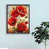 Poppy 5d DIY runder Vollbohrer Dimond Gem&auml;lde Kit f&uuml;r Zuhause Wanddekoration35x45cm