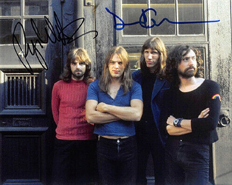 PINK FLOYD x2 Roger Waters & David Gilmour HandSigned Autograph 8x10 Photo Poster painting wCOA