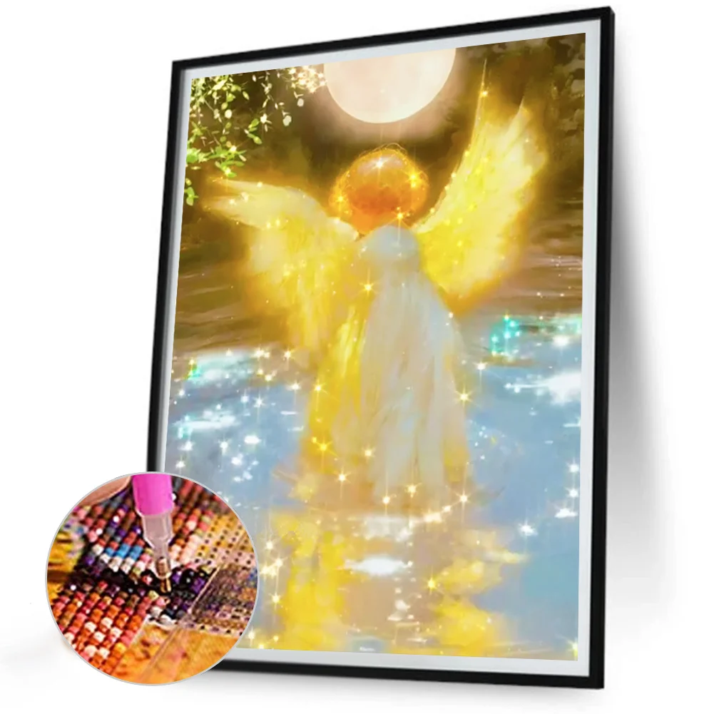 Full Round Diamond Painting 30*40cm - Water Angel
